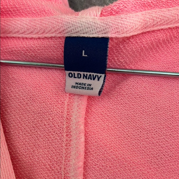 Old Navy Bright Pink Women's Hoodie 90% cotton - Picture 2 of 5